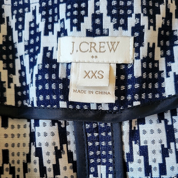 EUC J. Crew Geometric Zip Blazer - Picture 7 of 7
